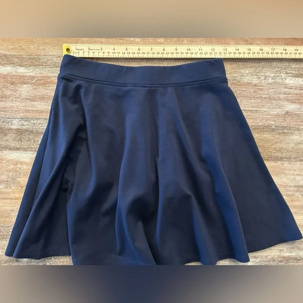 Place Girls Uniform Pointe Knit Navy Skort,‎ Size 14 XL